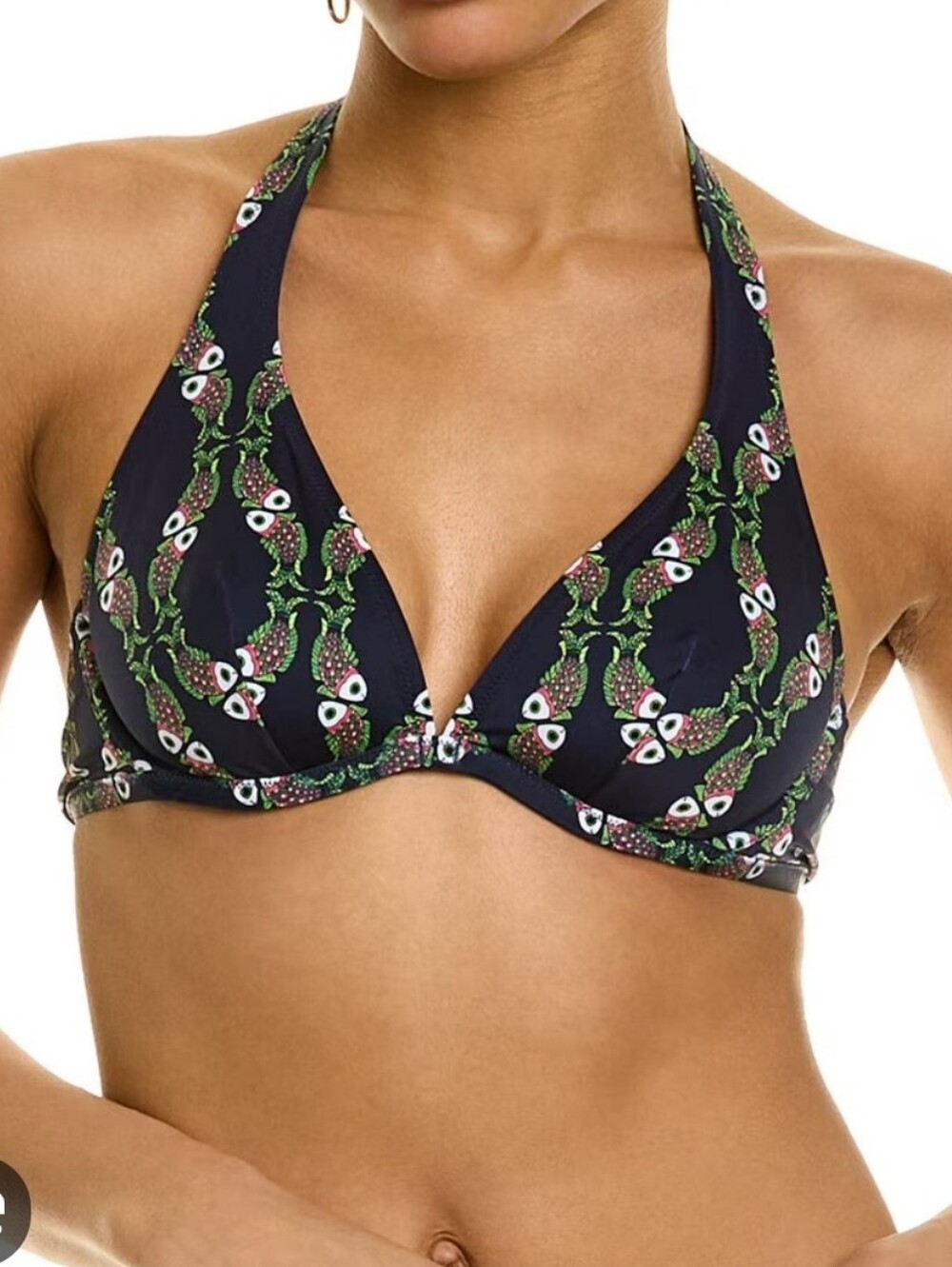 Vilebrequin Womens Bikini Top Halter Blue Marine Fish S